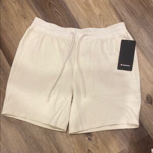 lululemon athletica Men's White/ Cream Athletic Shorts